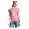 Kjell&Yane t-shirt-women round neck-pinck-The Fry is the Limit